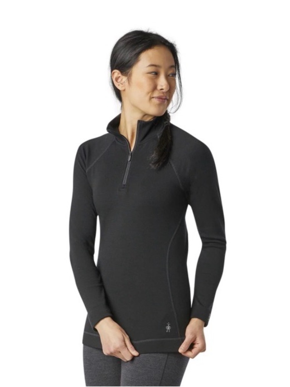 Smartwool 100% merino wool Black Quarter Zip Women's Sweater